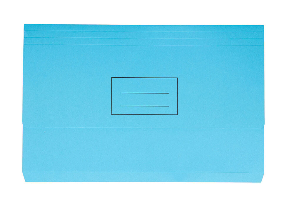 Stat Document Wallet - Foolscap Board: Blue (Single)