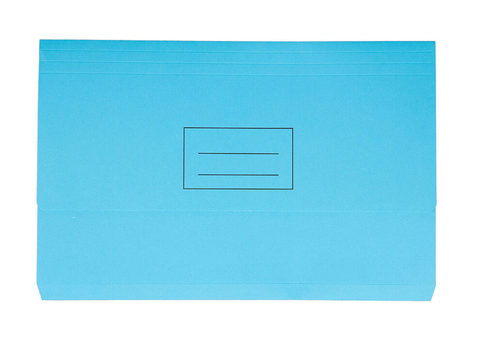 Stat Document Wallet - Foolscap Board: Blue (Pack of 25)