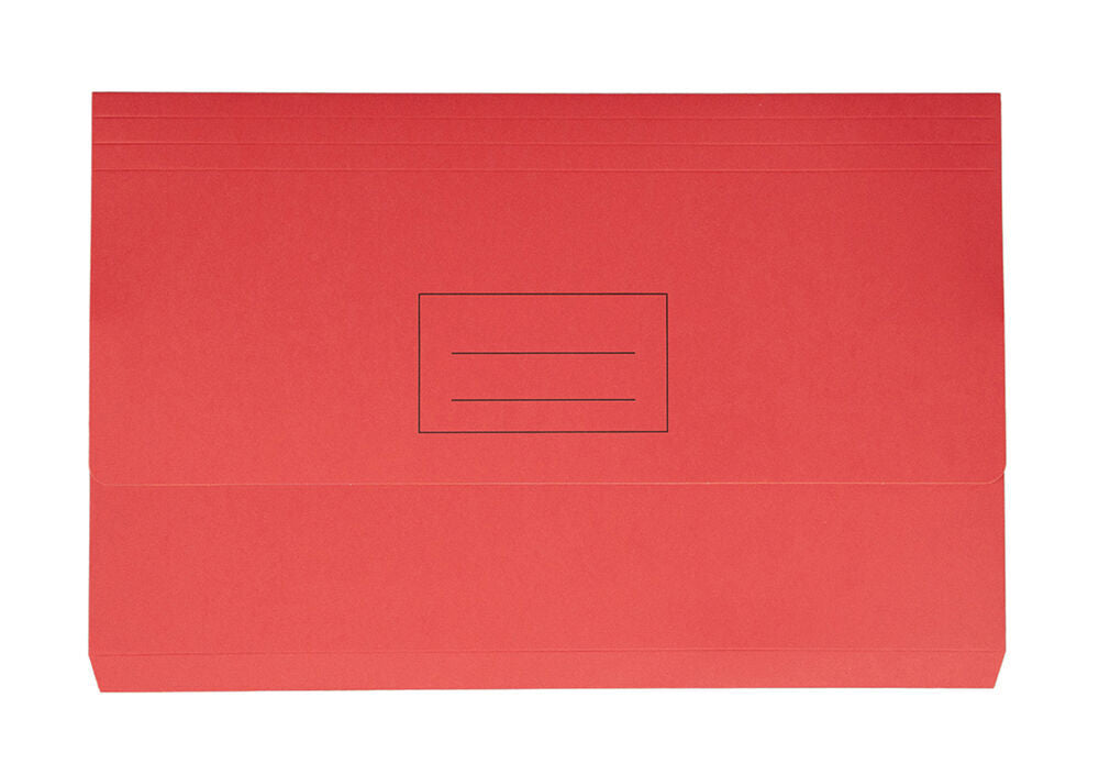 Stat Document Wallet - Foolscap Board: Red (Single)