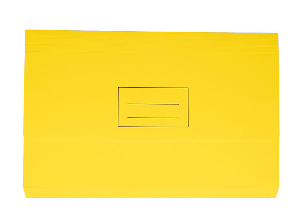 Stat Document Wallet - Foolscap Board: Yellow (Single)