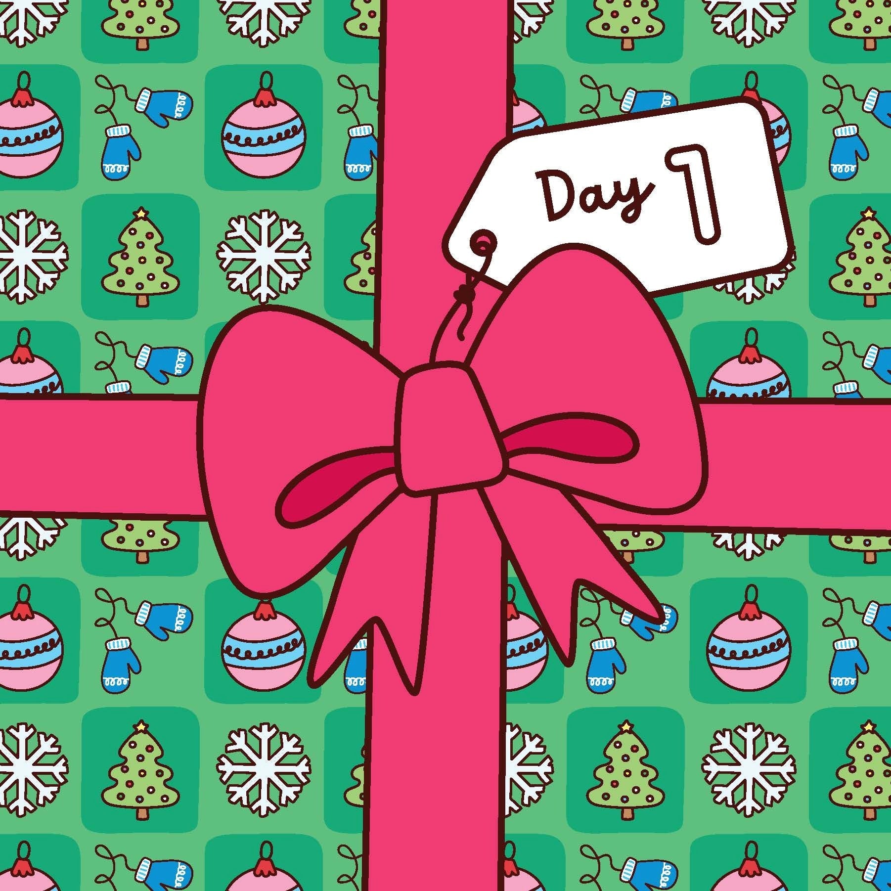 Happy Days - Cosy Christmas Advent Colouring Book (Hardback Edition) — inside page 2