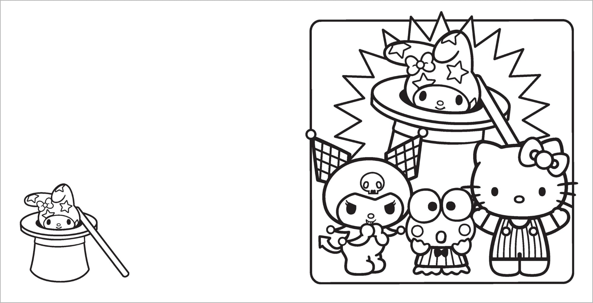 Hello Kitty and Friends - Cosy Colouring Book — inside page 5