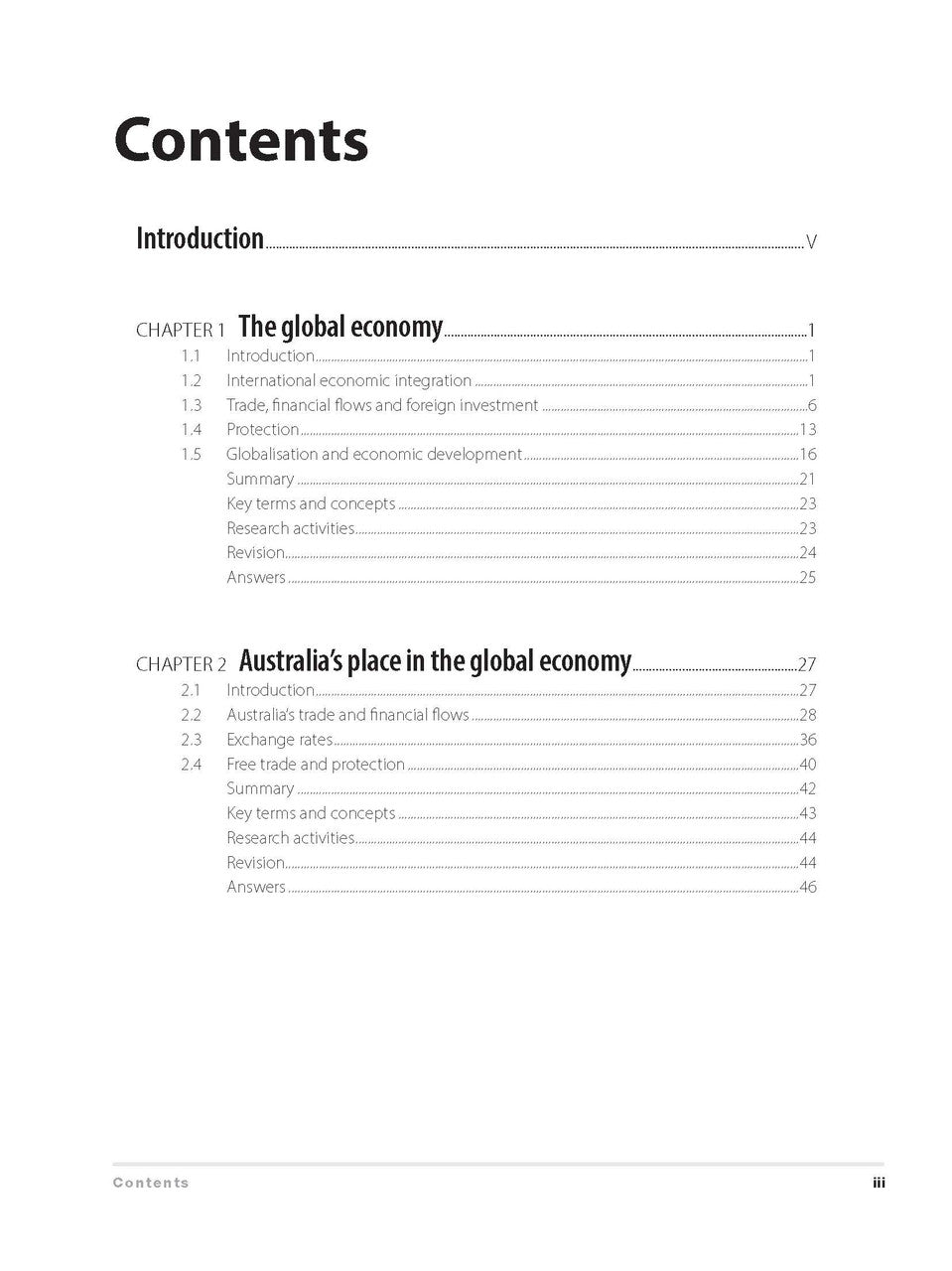 Excel HSC - Economics Study Guide with HSC Study Cards — inside page 1