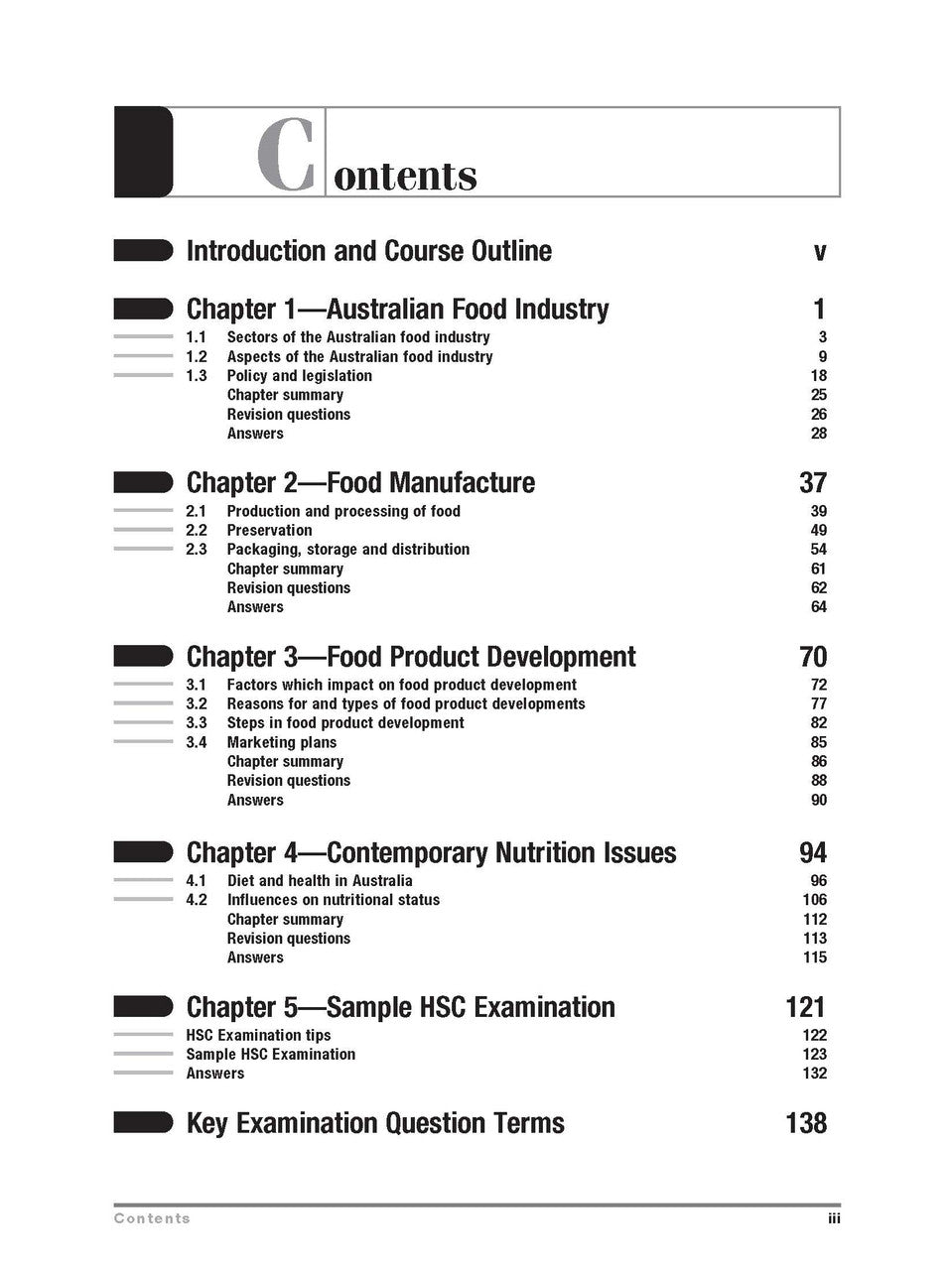 Excel HSC - Food Technology Study Guide — inside page 1