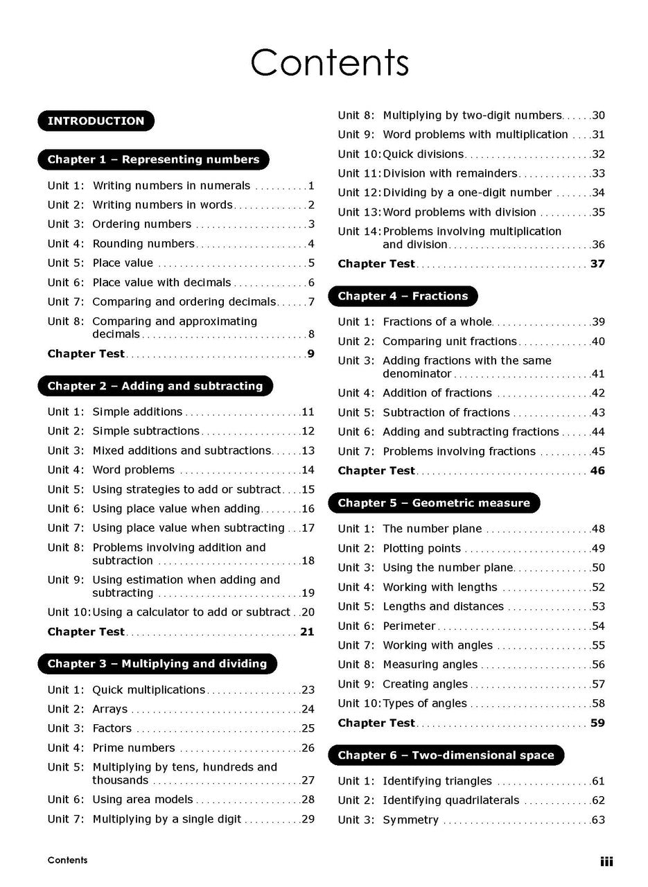 Excel Essential Skills - Year 5 Mathematics Revision & Test Workbook — inside page 1