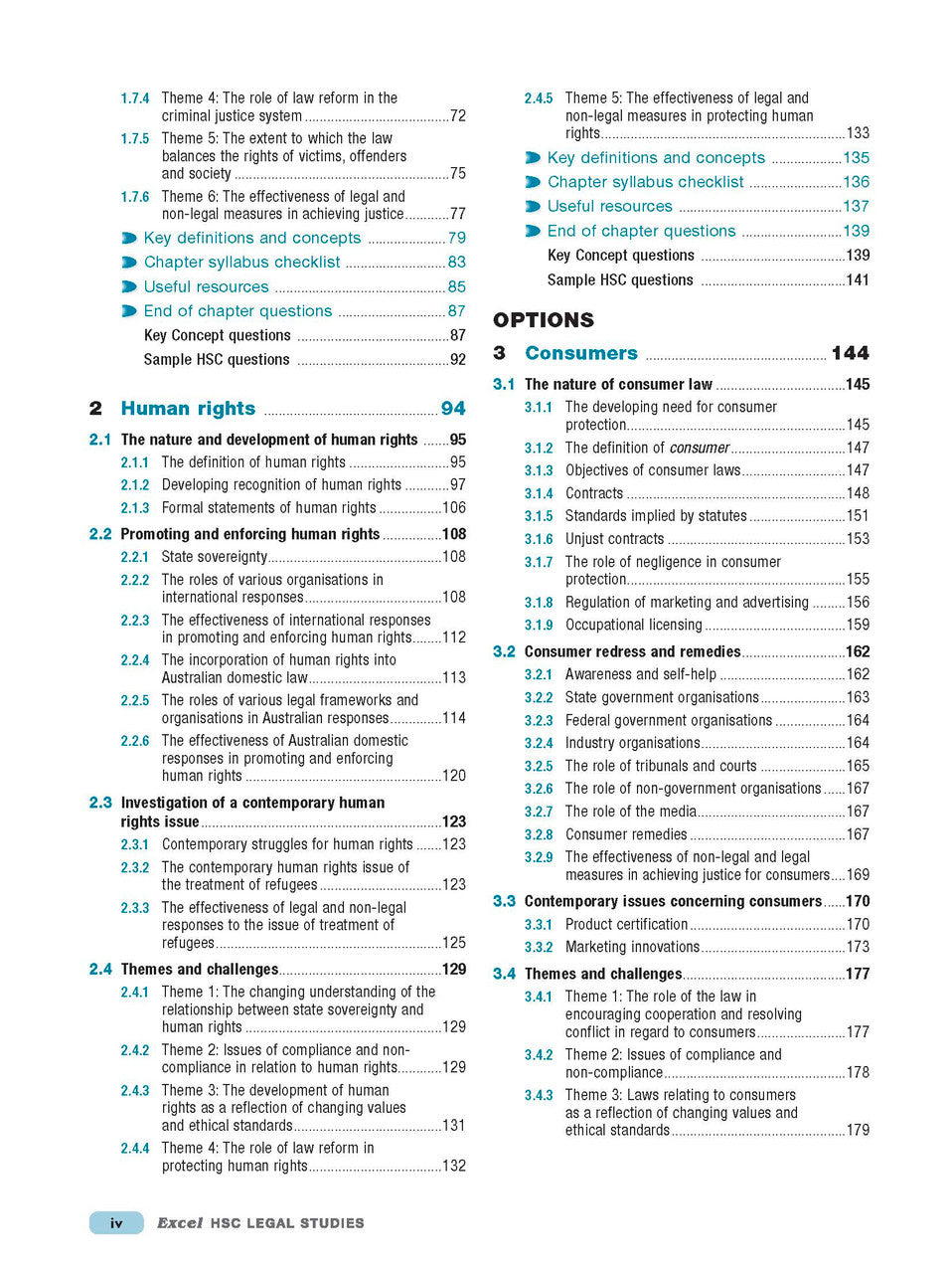 Excel HSC - Legal Studies Study Guide — inside page 2