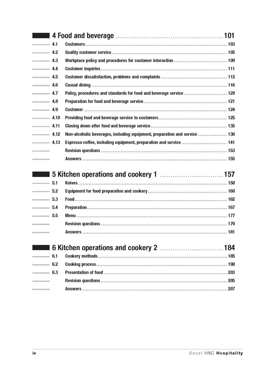 Excel HSC - Hospitality Study Guide — inside page 2