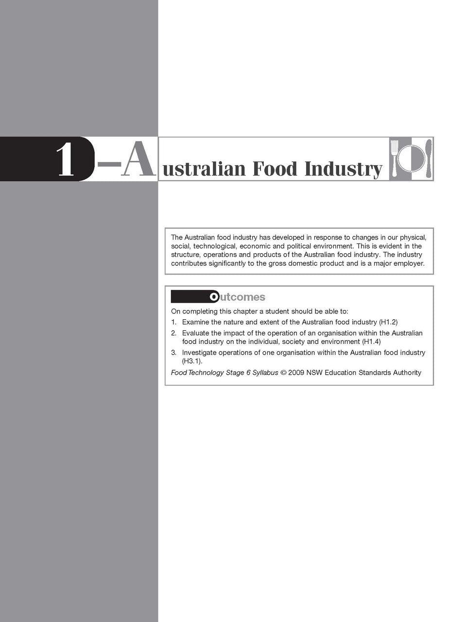 Excel HSC - Food Technology Study Guide — inside page 2