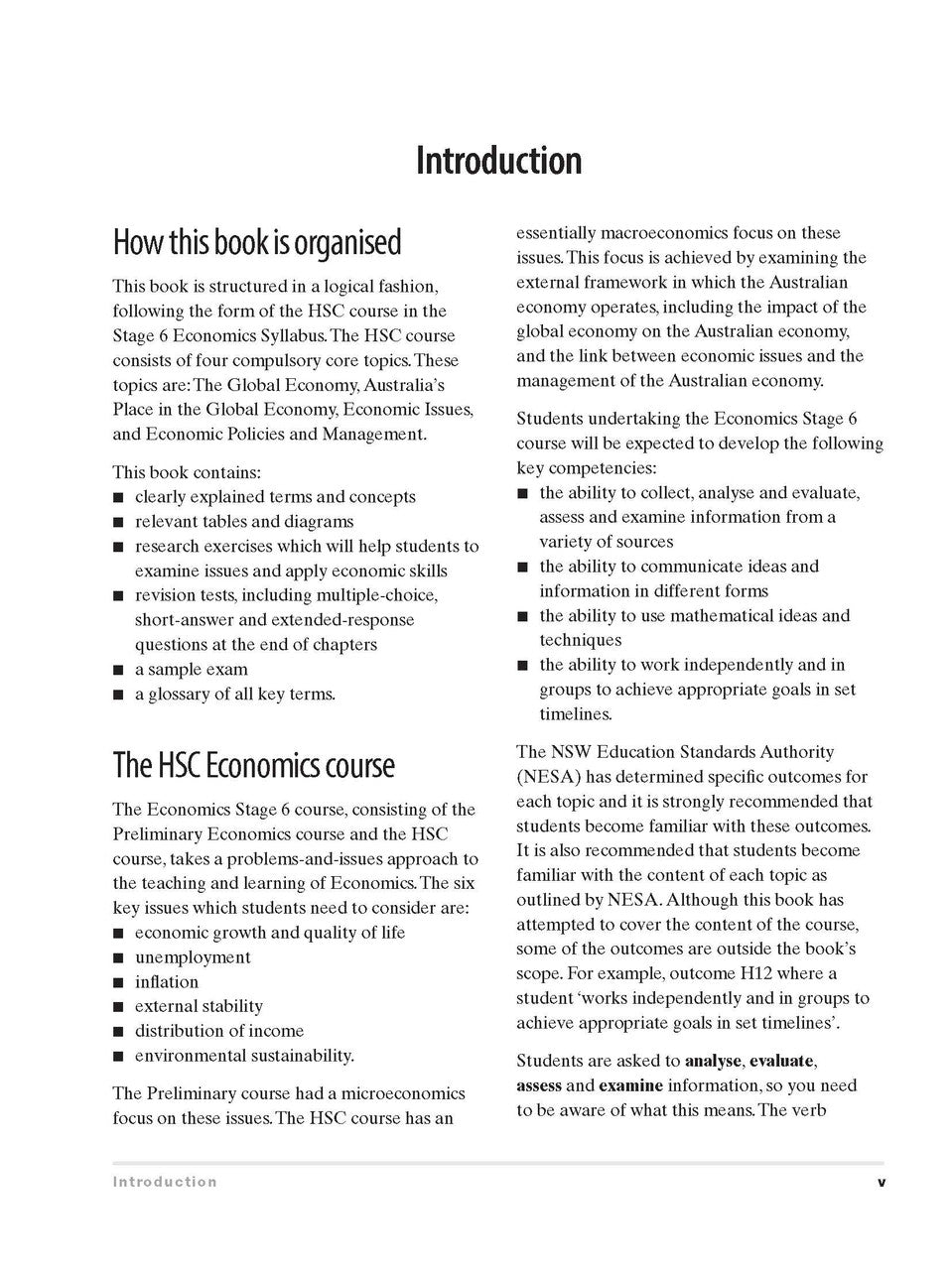 Excel HSC - Economics Study Guide with HSC Study Cards — inside page 3