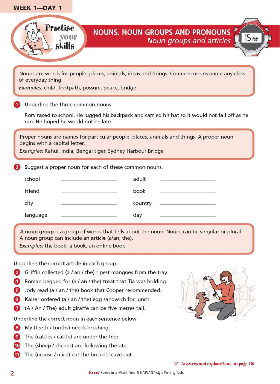 Excel Revise in a Month Year 5 NAPLAN*-style Writing Tests — inside page 3