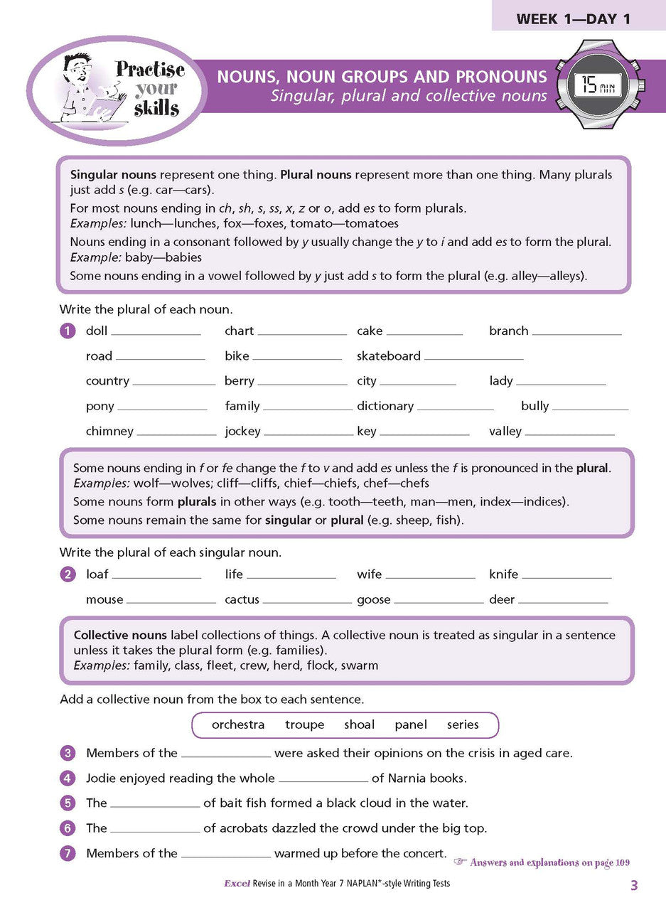 Excel Revise in a Month Year 7 NAPLAN*-style Writing Tests — inside page 4
