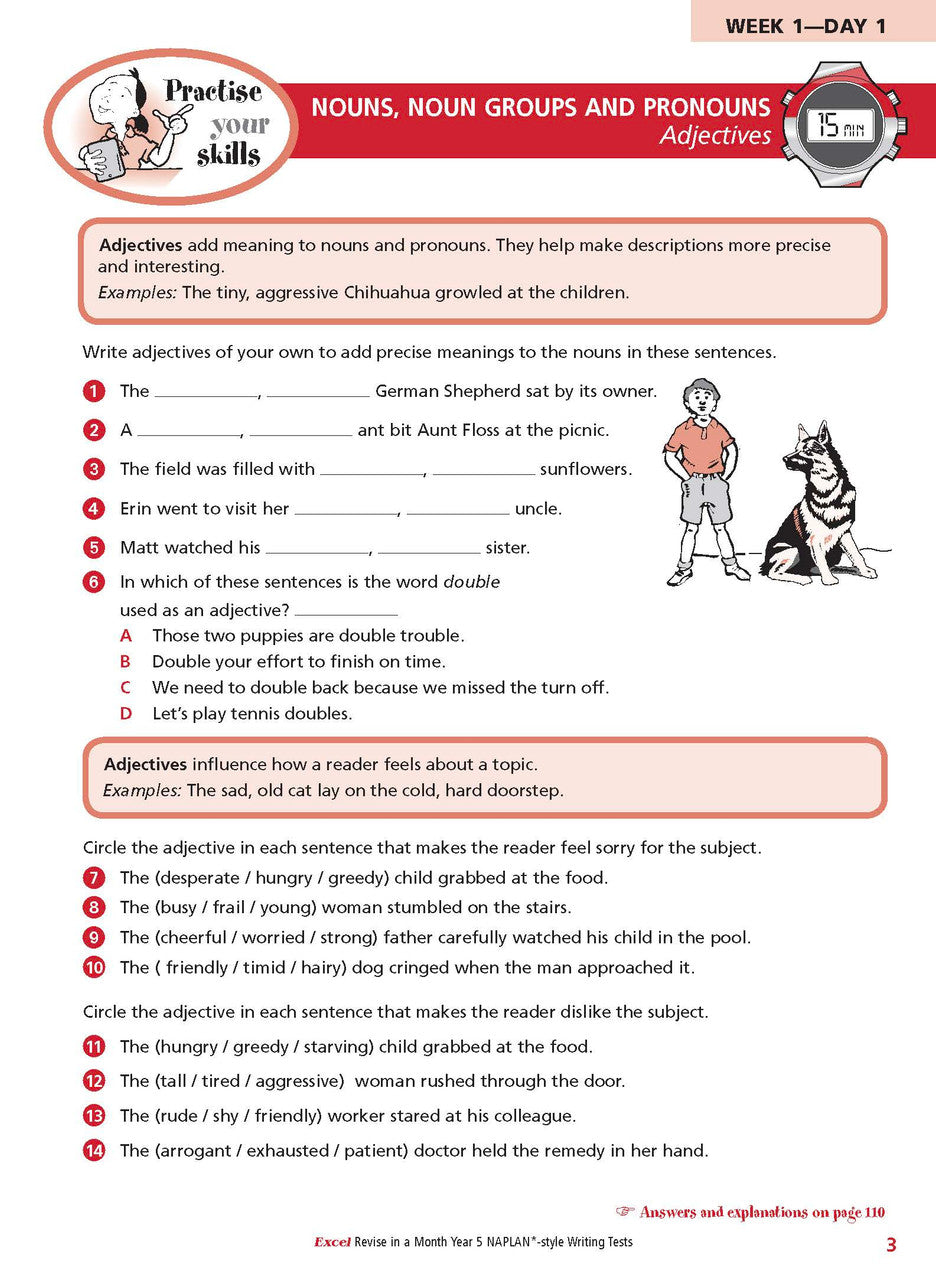 Excel Revise in a Month Year 5 NAPLAN*-style Writing Tests — inside page 4
