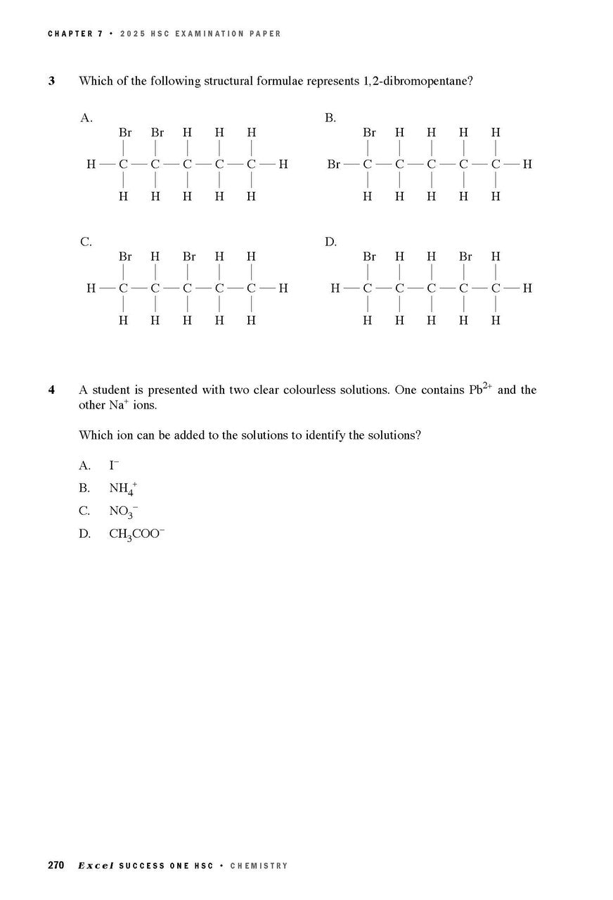 Excel Success One HSC Chemistry 2026 Edition — inside page 5