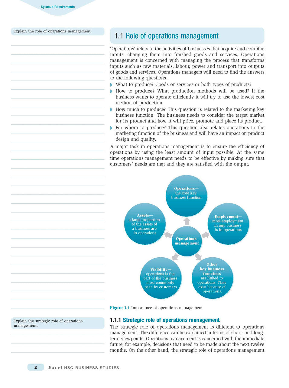 Excel HSC - Business Studies Study Guide — inside page 5