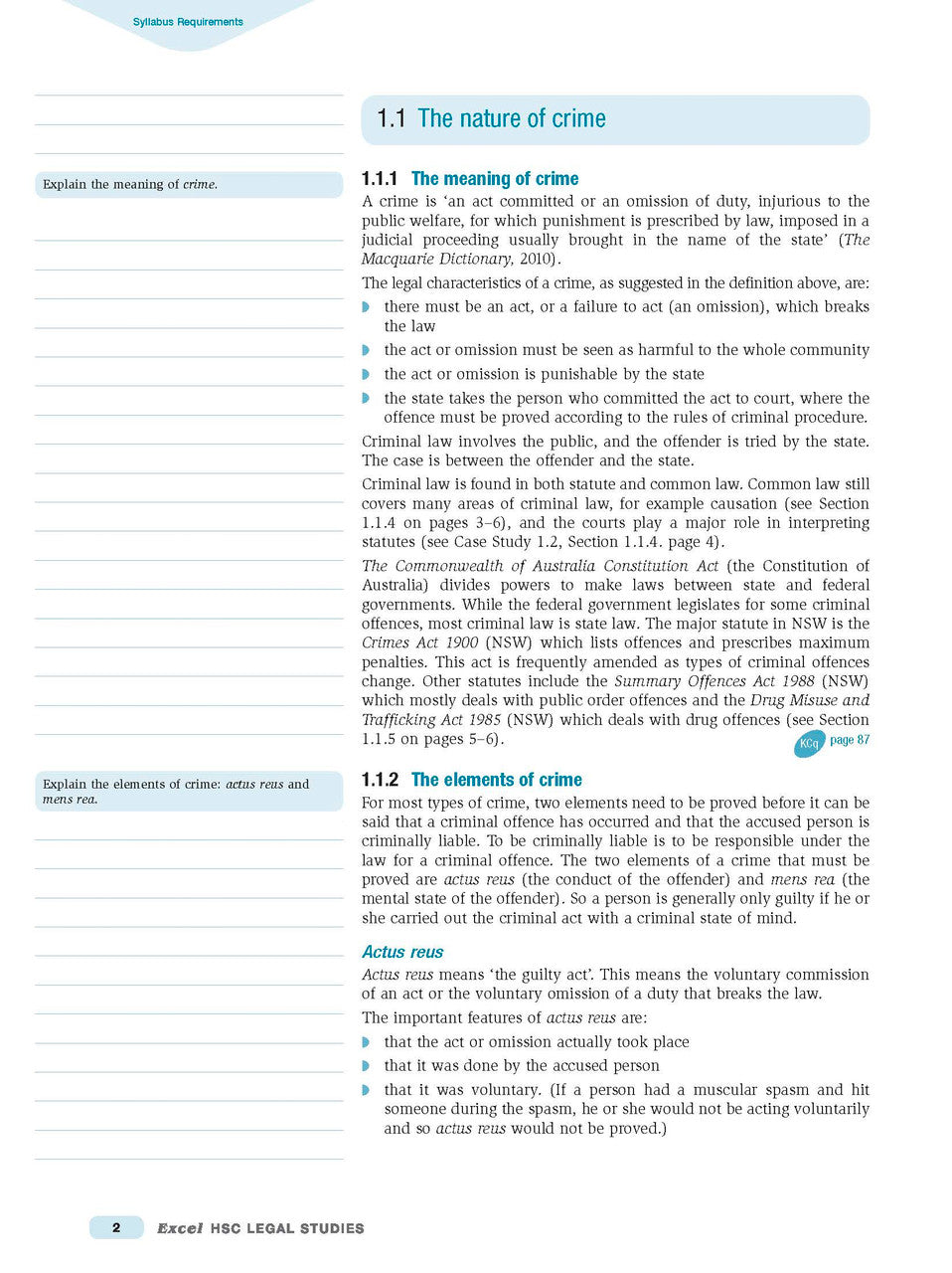 Excel HSC - Legal Studies Study Guide — inside page 6