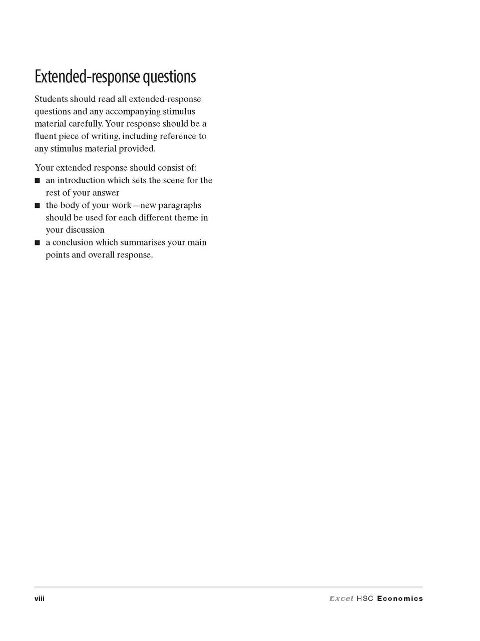 Excel HSC - Economics Study Guide with HSC Study Cards — inside page 6