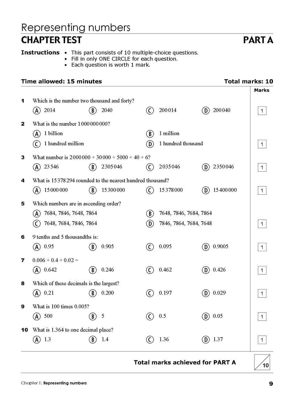 Excel Essential Skills - Year 5 Mathematics Revision & Test Workbook — inside page 6