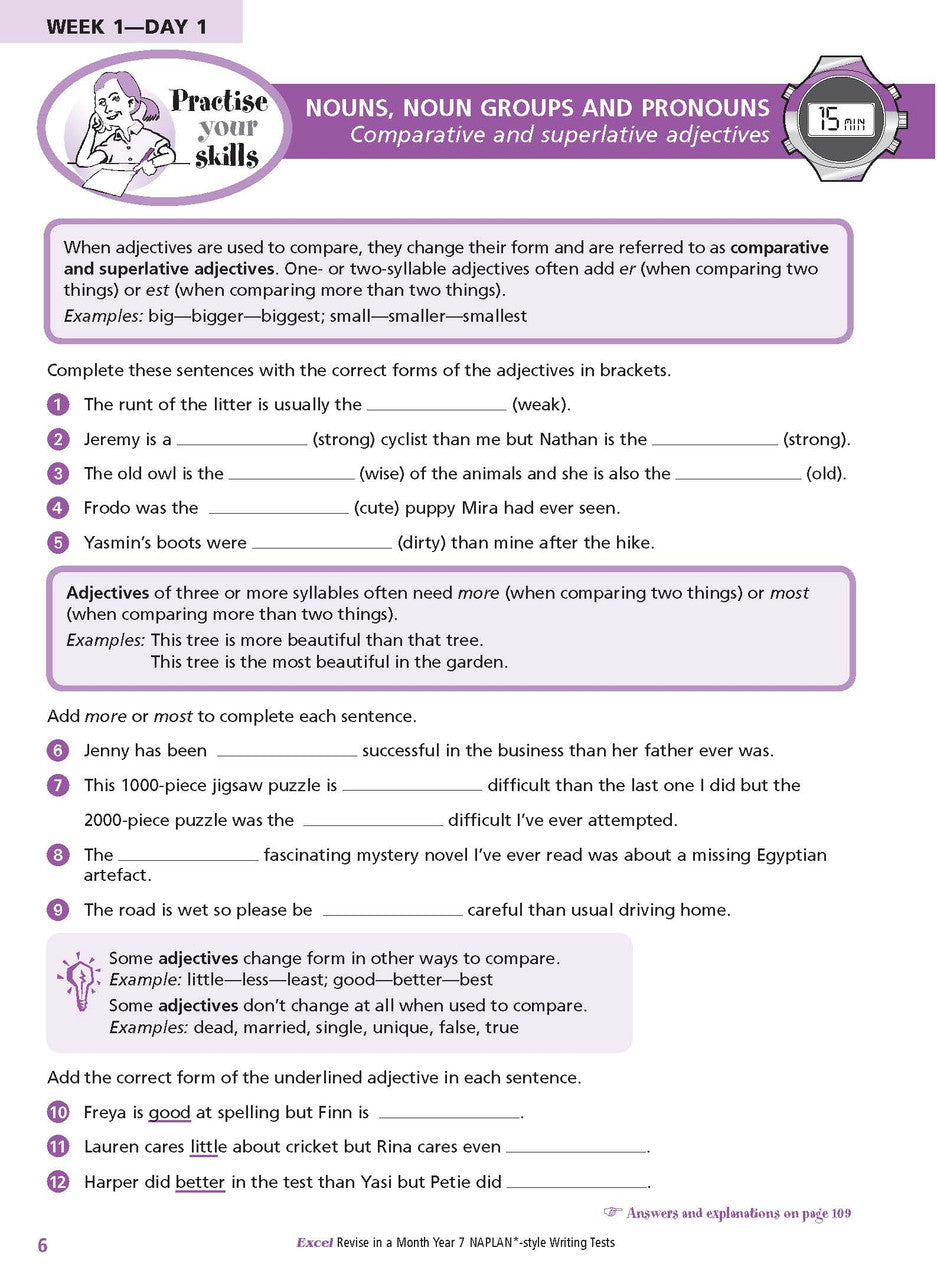 Excel Revise in a Month Year 7 NAPLAN*-style Writing Tests — inside page 7