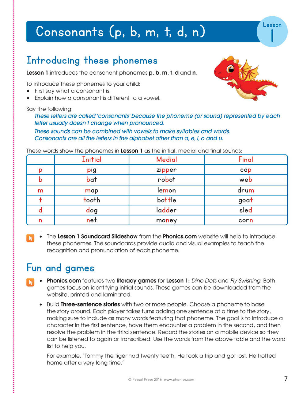 The Mega Book of Phonics Worksheets — inside page 7