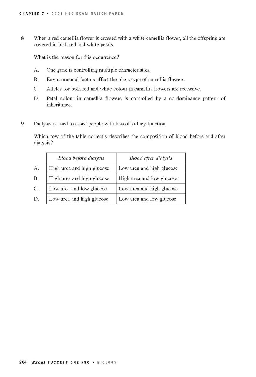 Excel Success One HSC Biology 2026 Edition — inside page 7