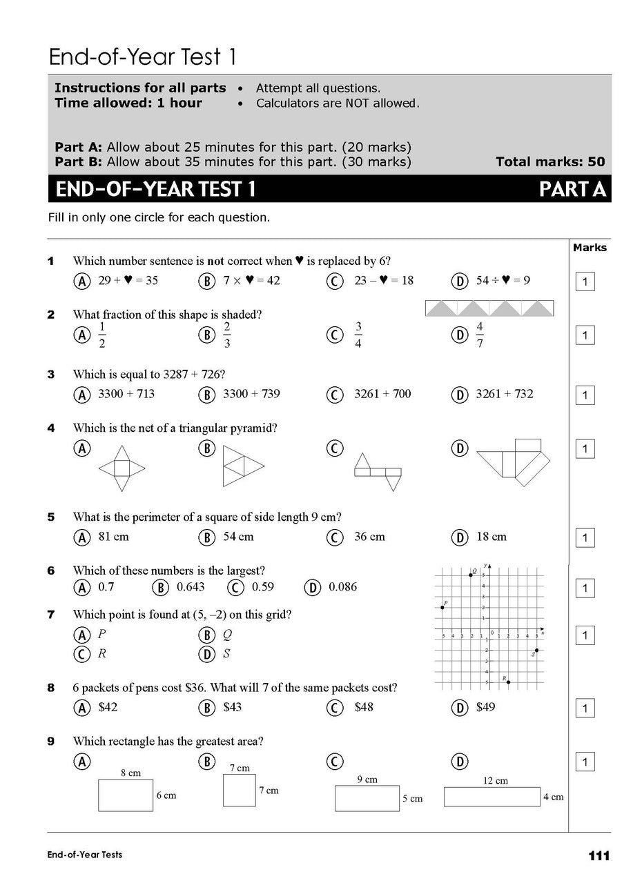 Excel Essential Skills - Year 6 Mathematics Revision & Test Workbook — inside page 7