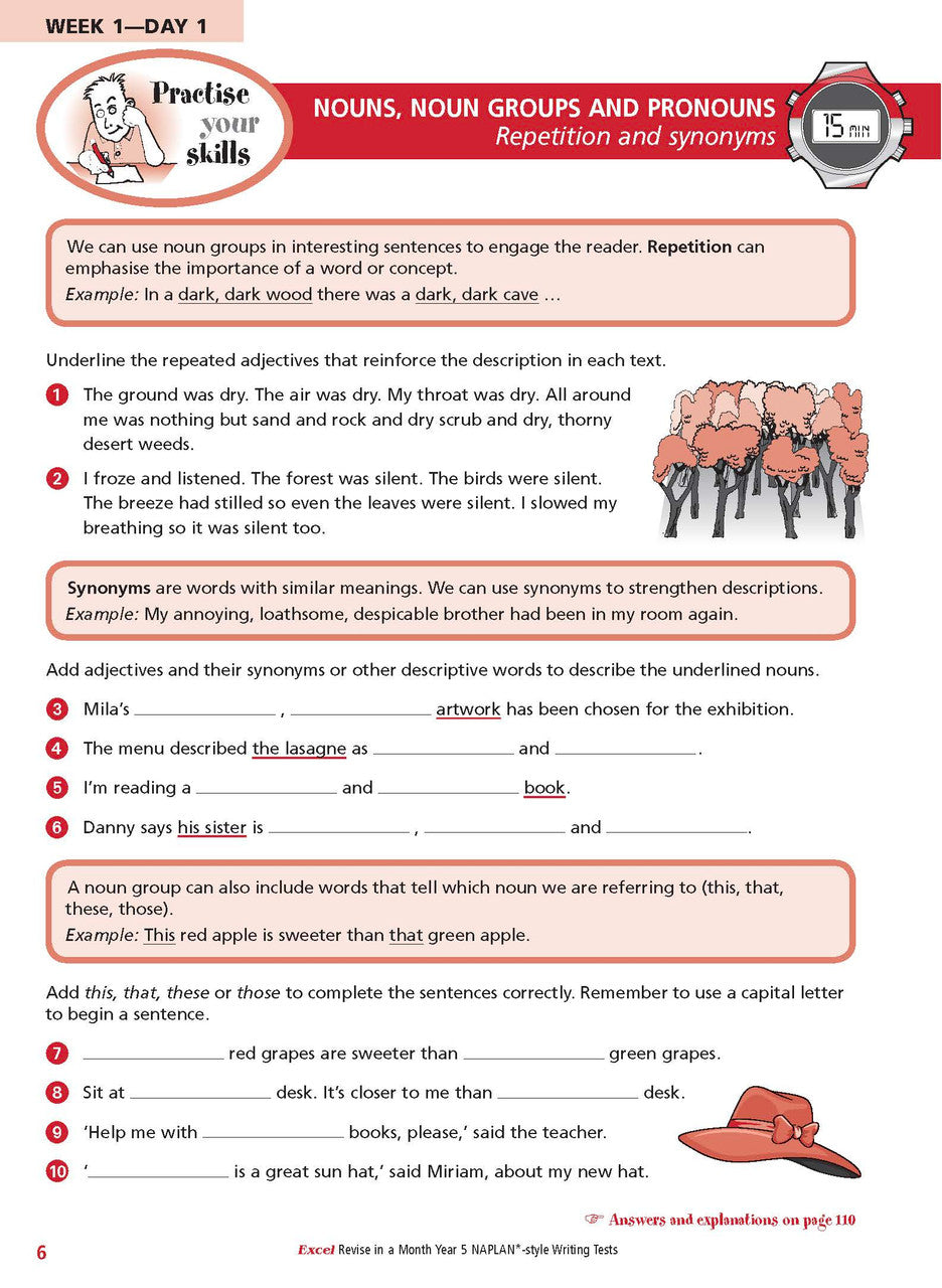 Excel Revise in a Month Year 5 NAPLAN*-style Writing Tests — inside page 7