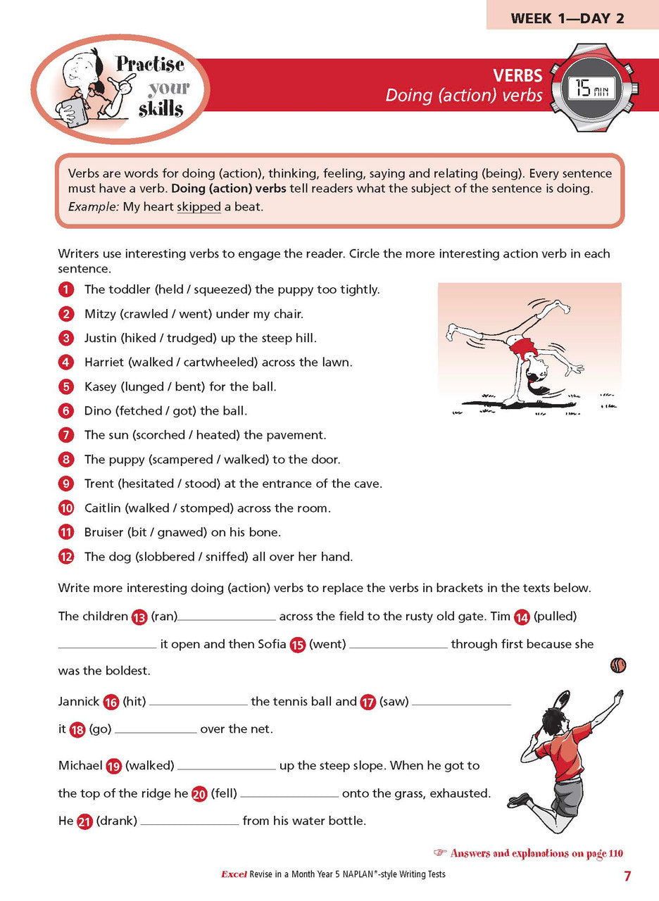Excel Revise in a Month Year 5 NAPLAN*-style Writing Tests — inside page 8