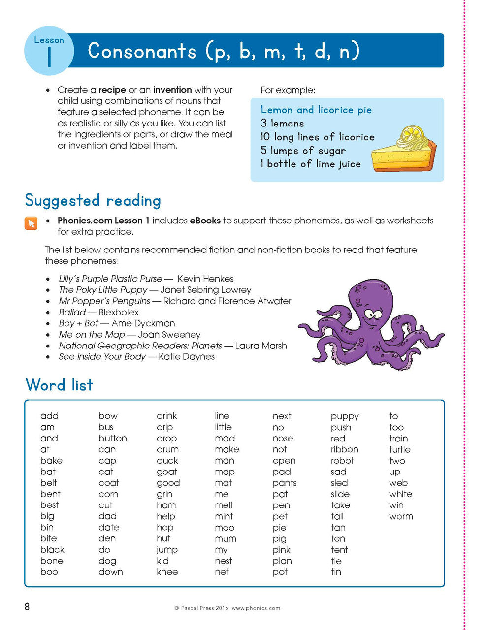 The Mega Book of Phonics Worksheets — inside page 8