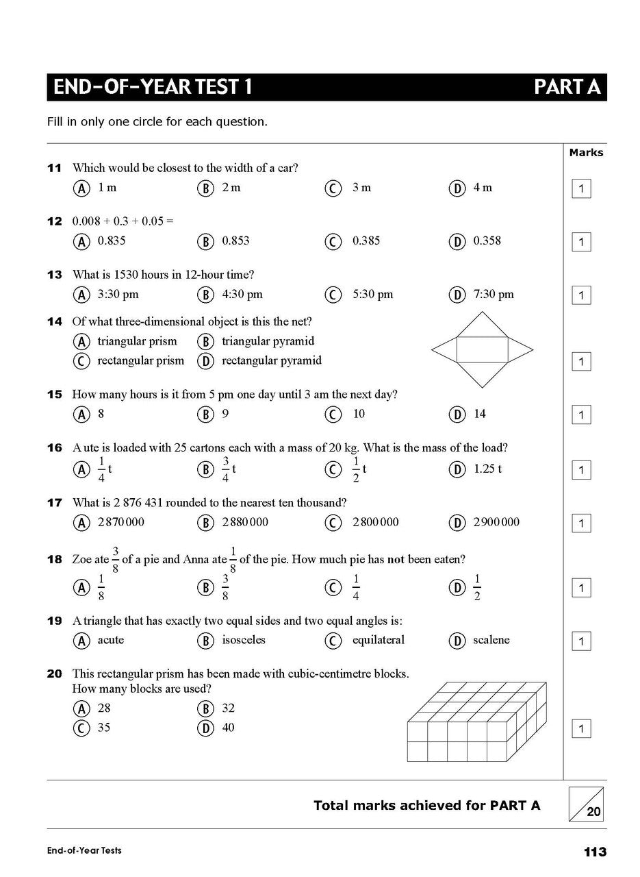 Excel Essential Skills - Year 5 Mathematics Revision & Test Workbook — inside page 8