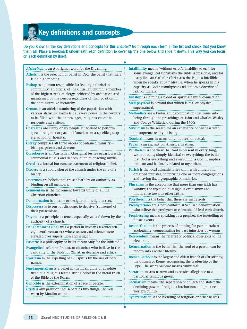 Excel HSC - Studies of Religion I and II Study Guide — inside page 9