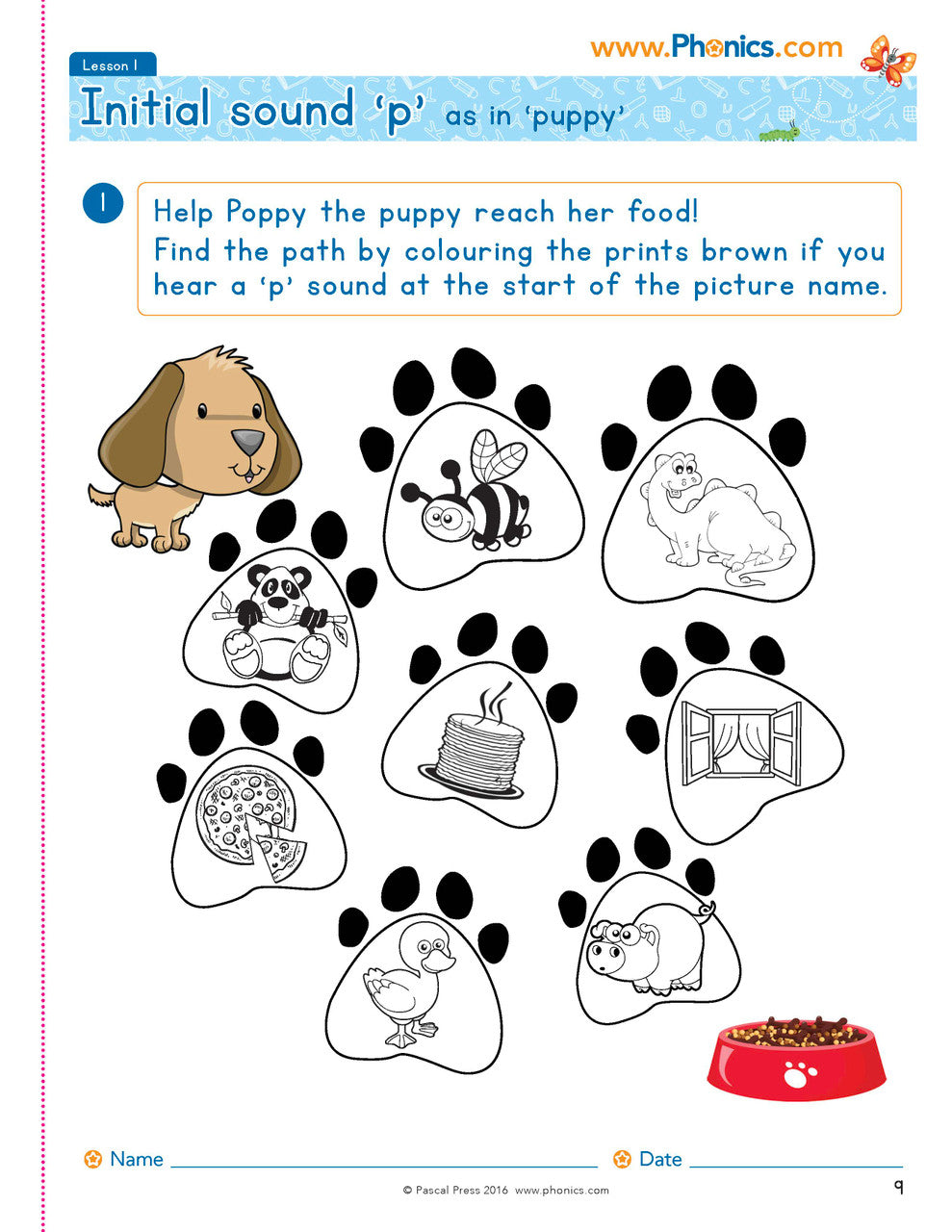 The Mega Book of Phonics Worksheets — inside page 9