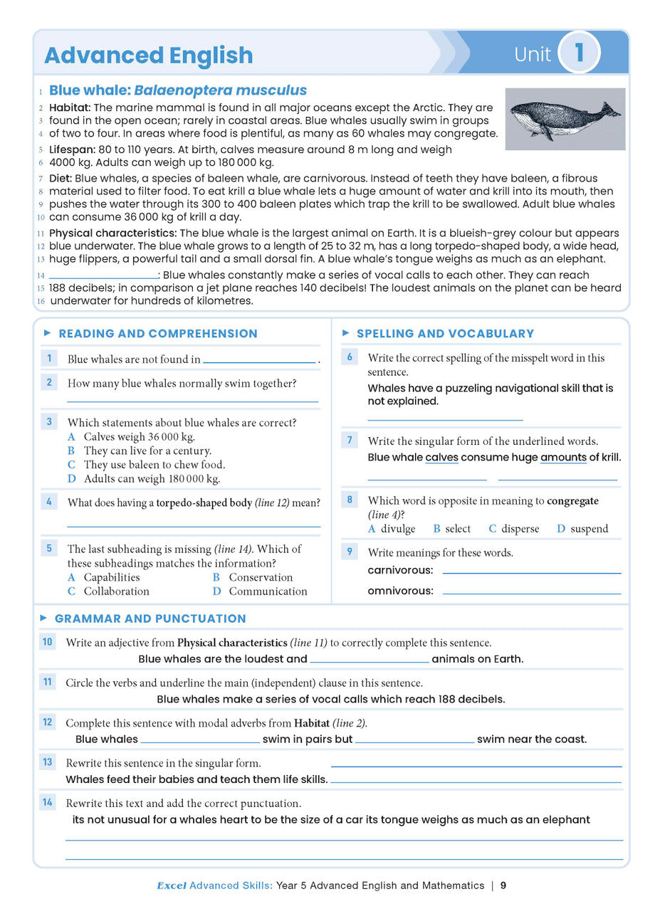 Excel Advanced Skills - Advanced English and Mathematics Year 5 – inside page 4