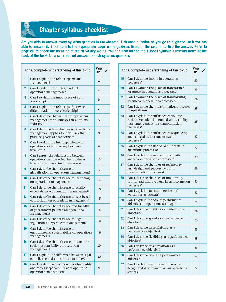 Excel HSC - Business Studies Study Guide — inside page 9