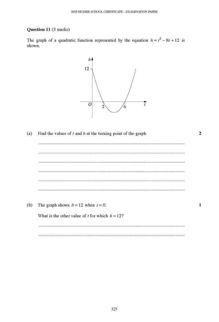 Excel Success One HSC Mathematics Advanced 2026 Edition — inside page 9