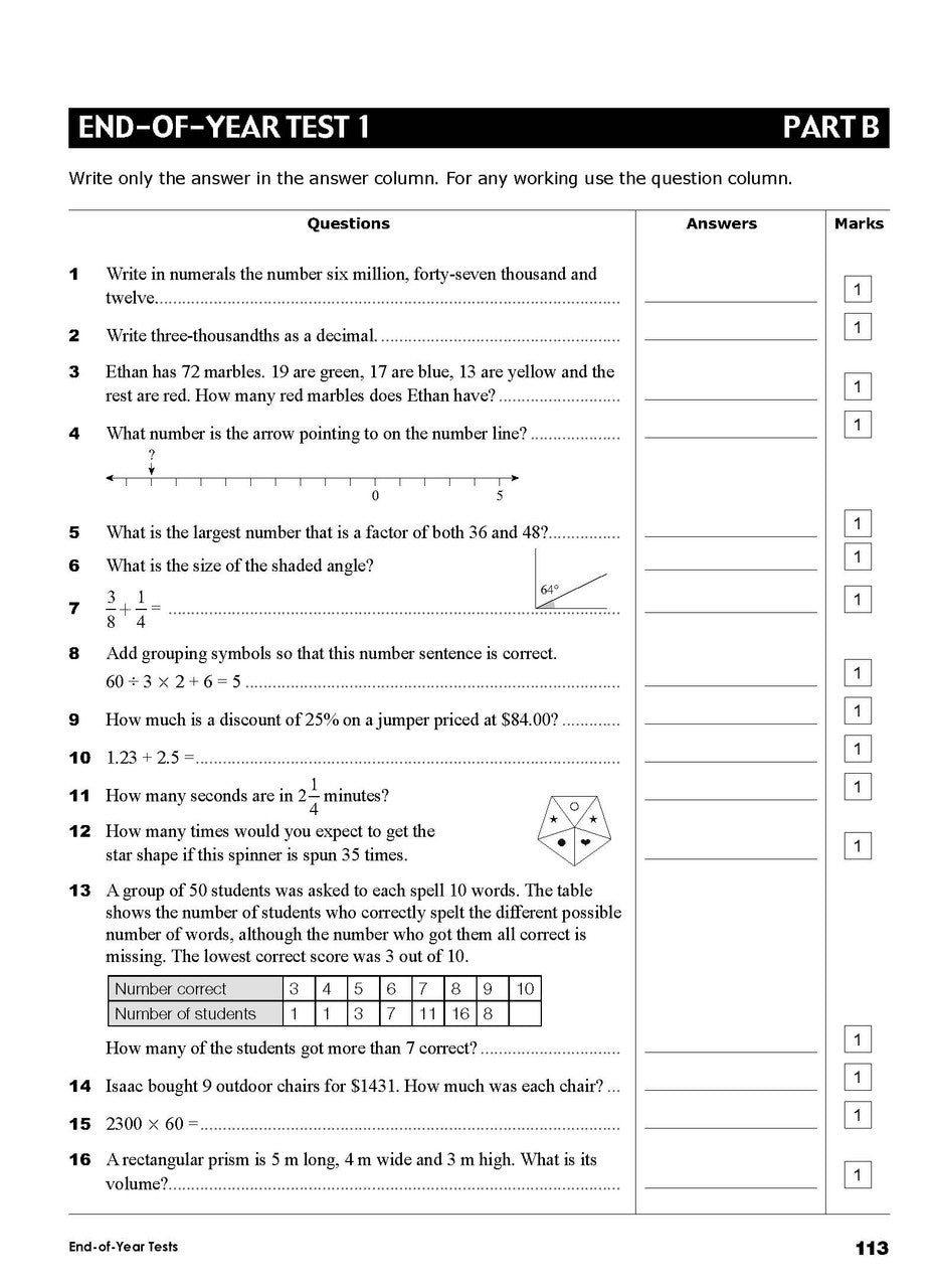 Excel Essential Skills - Year 6 Mathematics Revision & Test Workbook — inside page 9