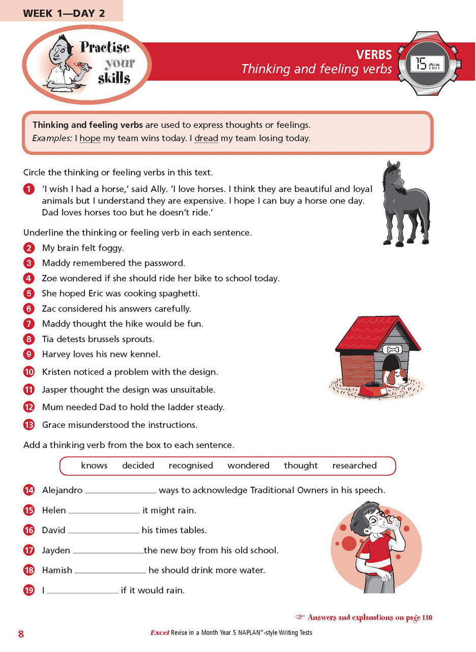 Excel Revise in a Month Year 5 NAPLAN*-style Writing Tests — inside page 9