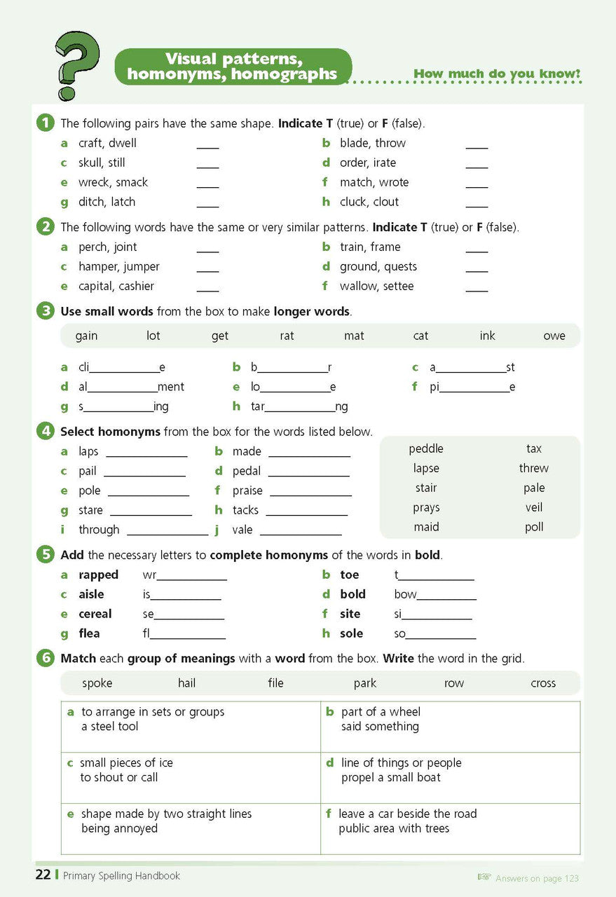 Excel Handbooks - Primary Spelling Years 3-6 — inside page 9