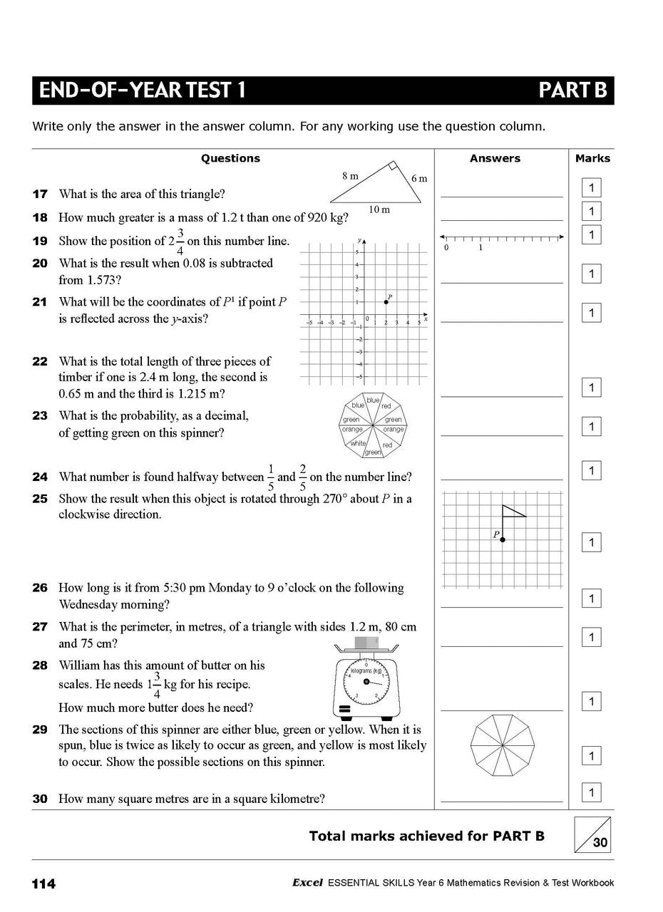 Excel Essential Skills - Year 6 Mathematics Revision & Test Workbook — inside page 10
