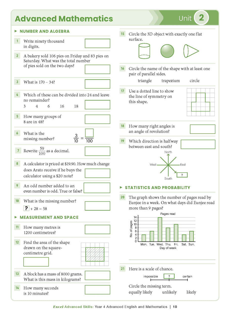 Excel Advanced Skills - Advanced English and Mathematics Year 4 – inside page 5