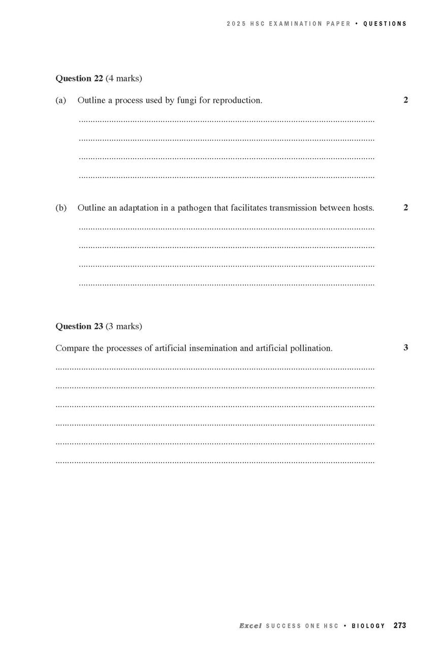 Excel Success One HSC Biology 2026 Edition — inside page 10