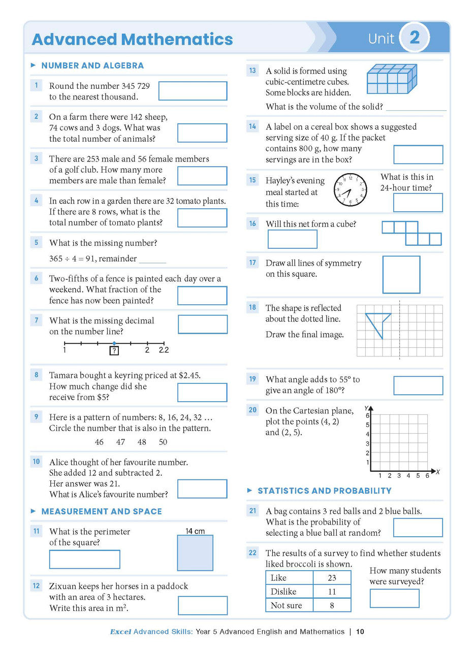 Excel Advanced Skills - Advanced English and Mathematics Year 5 – inside page 5