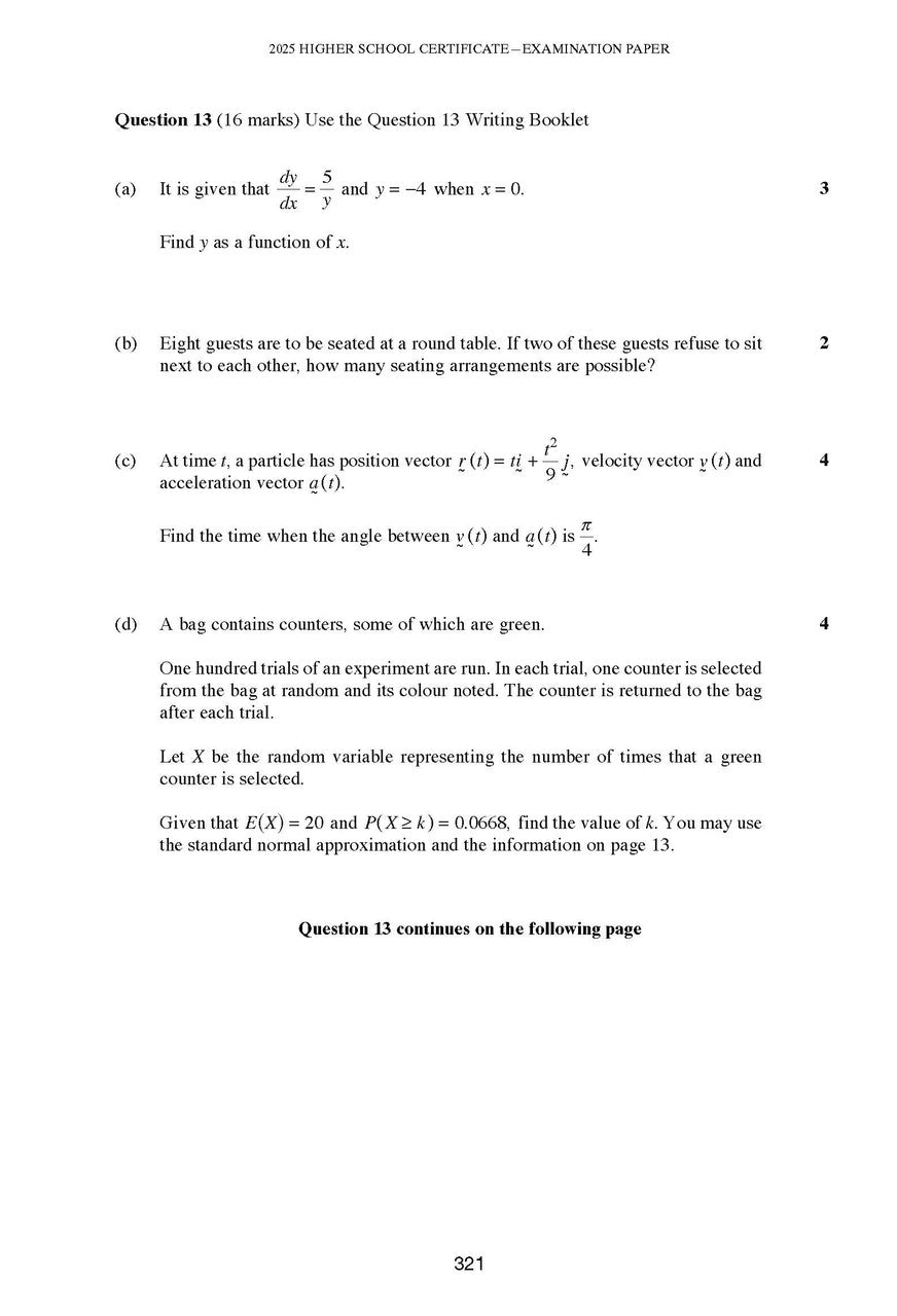 Excel Success One HSC Mathematics Extension 1 2026 Edition — inside page 10