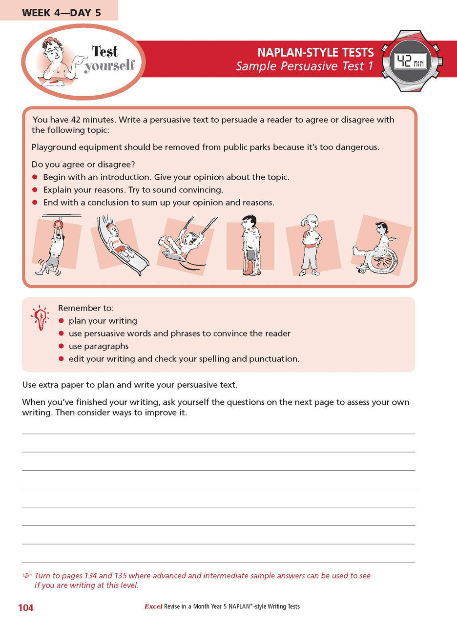 Excel Revise in a Month Year 5 NAPLAN*-style Writing Tests — inside page 10