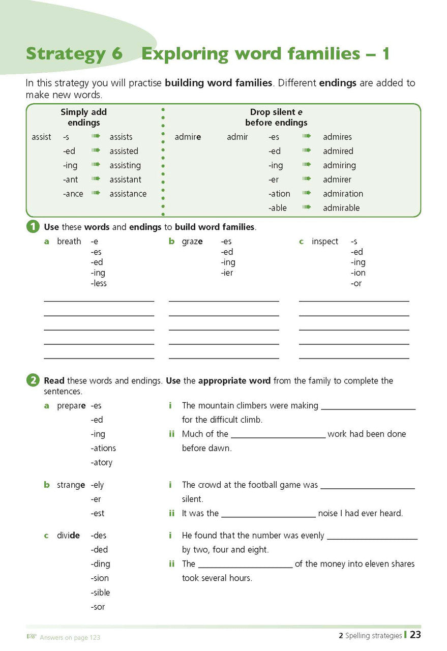 Excel Handbooks - Primary Spelling Years 3-6 — inside page 10