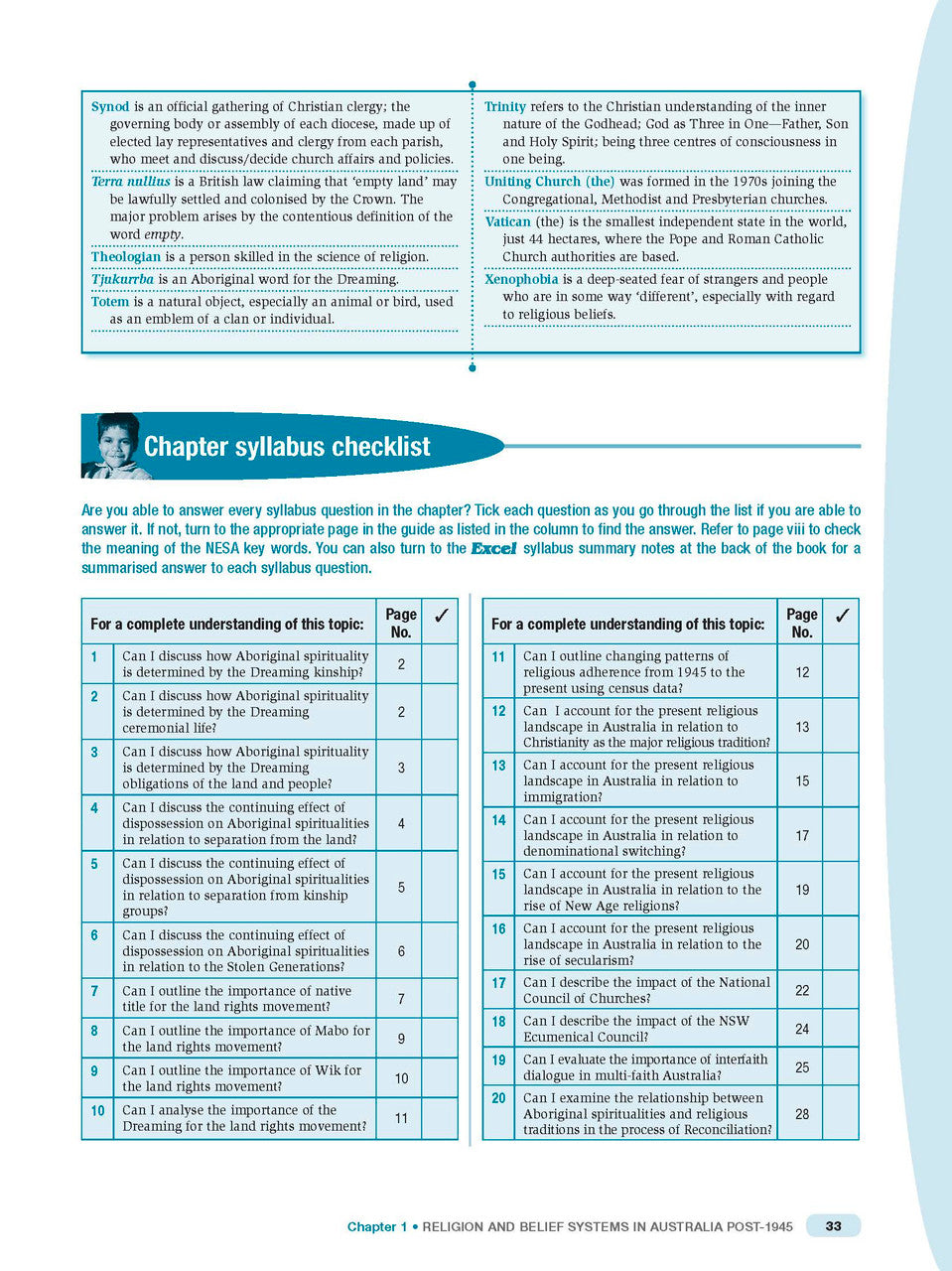Excel HSC - Studies of Religion I and II Study Guide — inside page 10