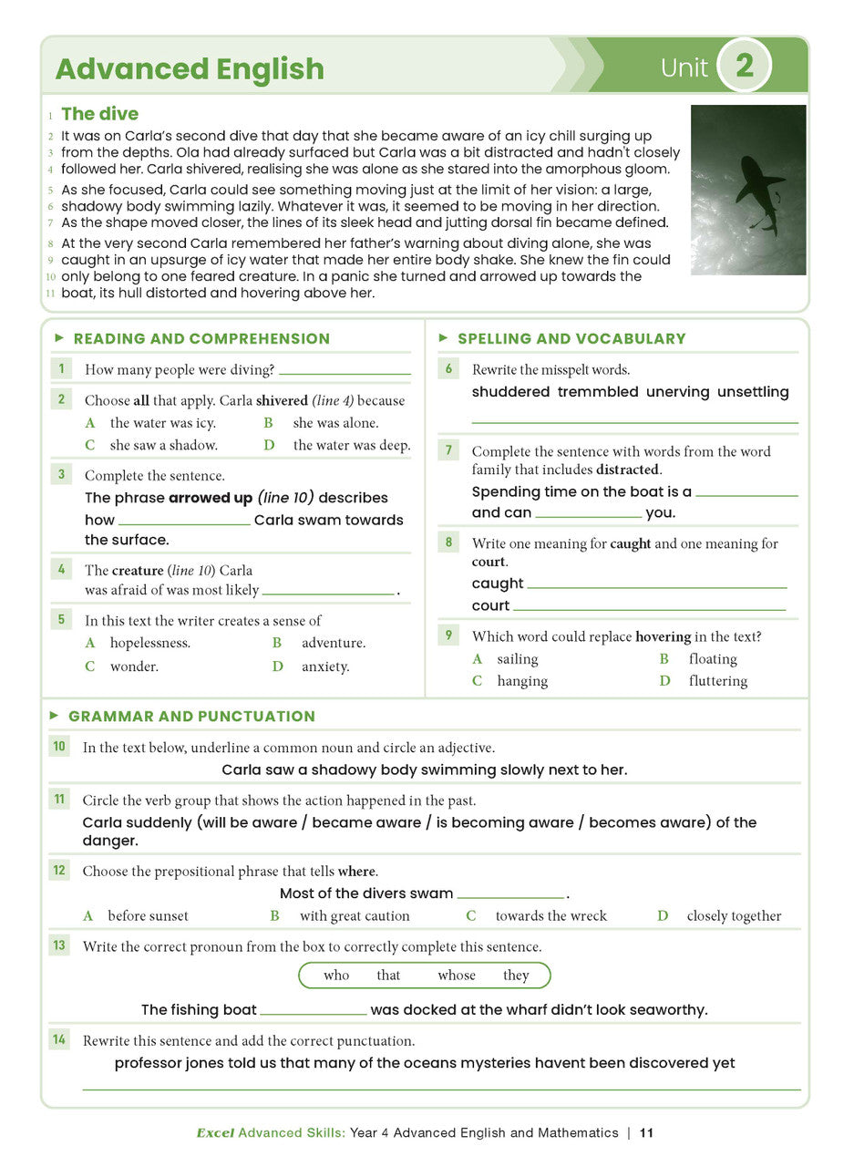 Excel Advanced Skills - Advanced English and Mathematics Year 4 – inside page 6