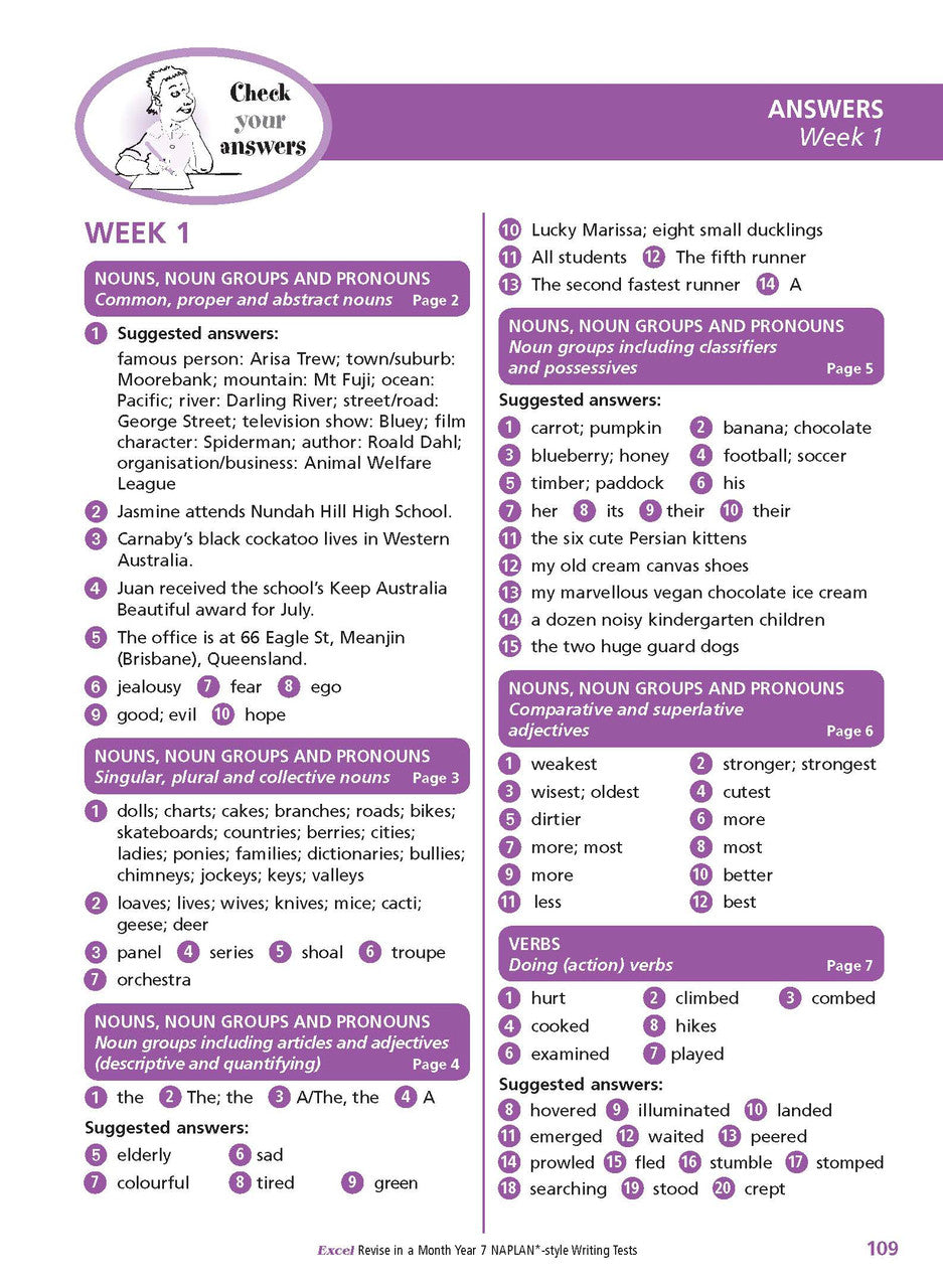 Excel Revise in a Month Year 7 NAPLAN*-style Writing Tests — inside page 11