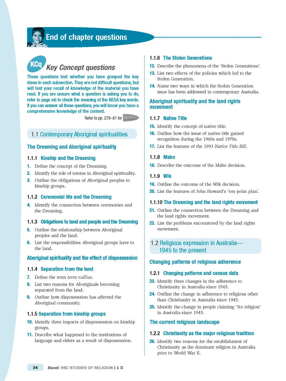 Excel HSC - Studies of Religion I and II Study Guide — inside page 11
