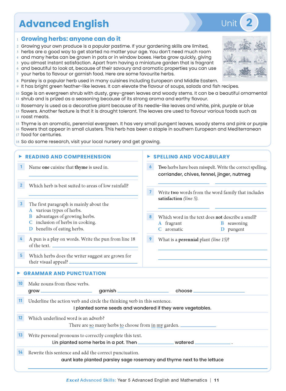 Excel Advanced Skills - Advanced English and Mathematics Year 5 – inside page 6