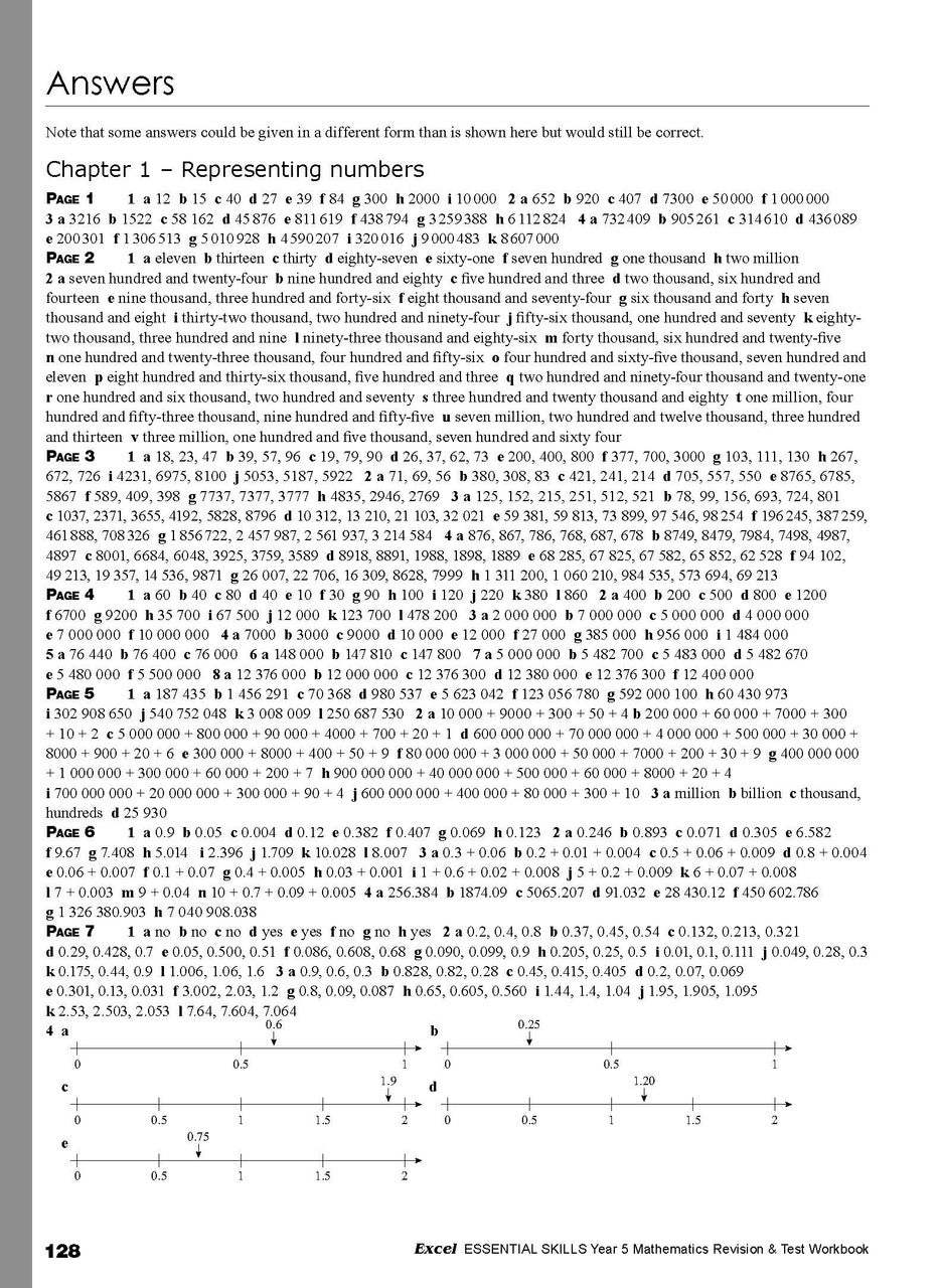 Excel Essential Skills - Year 5 Mathematics Revision & Test Workbook — inside page 11